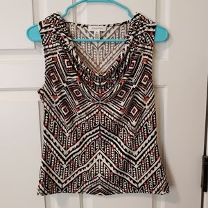 Calvin Klein Geometeic Cowel Neck Tank